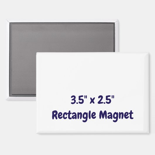 オーダーメイドの3.5" x 2.5"の長方形 マグネット (正面/裏面)