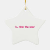 オーダーメイドの50周年修道院宗教生活 セラミックオーナメント (裏面)