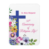 オーダーメイドの50周年修道院宗教生活 マグネット (縦)