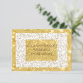 オーダーメイドの50周年結婚記念日招待状 招待状 (スタンド正面)