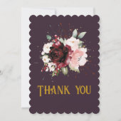 オーダーメイドの50周年結婚記念日 招待状 (裏面)