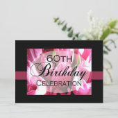 オーダーメイドの60歳誕生日パーティー招待状 招待状 (スタンド正面)