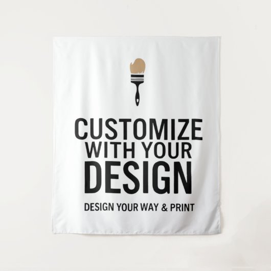 オーダーメイドの68x80インチ カスタマイズされた企業ロゴ入り  タペストリー (正面)