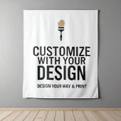 オーダーメイドの68x80インチ カスタマイズされた企業ロゴ入り  タペストリー