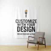 オーダーメイドの68x80インチ 企業ロゴ入り カスタマイズ タペストリー (インサイチュ)