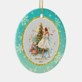 オーダーメイドの『くるみ割り人形』バレエクリスマス - ギフト セラミックオーナメント (右)