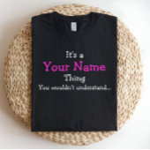 オーダーメイドの「それは名前のせい」Tシャツ Tシャツ