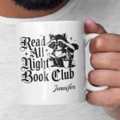オーダーメイドの「夜通し読書」本の虫 コーヒーマグカップ