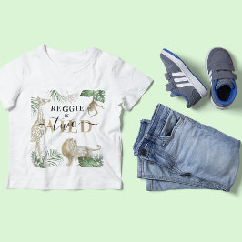 オーダーメイドの『Two Wild』ジャングル/サファリベビーTシャツ ベビーTシャツ