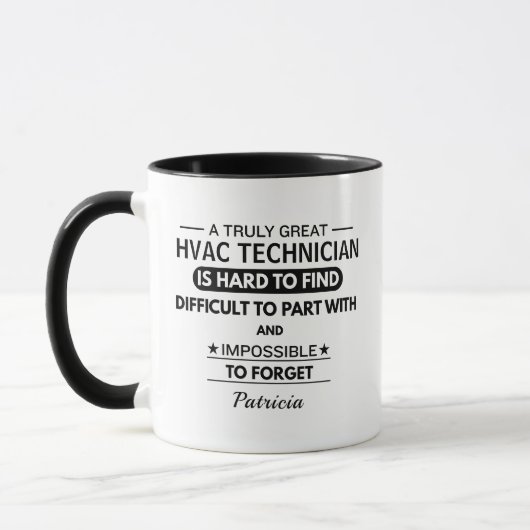 オーダーメイドのHVAC技術者マグカップ(仕事用ギフト) マグカップ (左)