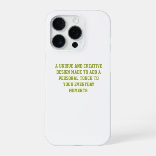 オーダーメイドのiPhone 16 Proケース Barely There iPhoneケース (裏面)