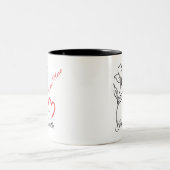 オーダーメイドのJust Breathe  ツートーンマグカップ (中央)