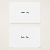 オーダーメイドのMighty、3.5" x 2.5" 価格タグ (正面&裏面)