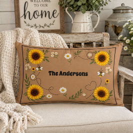 オーダーメイドひまわり ランバークッション