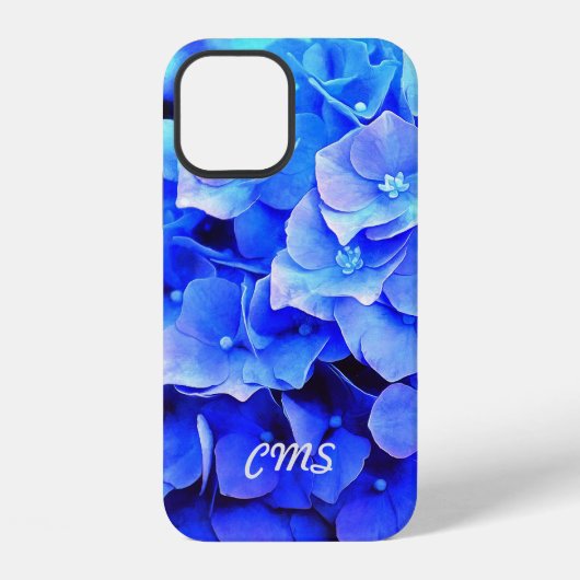 オーダーメイドアジサイ ブルース iPhoneケース (裏面)