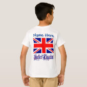 オーダーメイドイギリス国旗ヘリテージボーイズ Tシャツ (裏面フル)