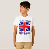 オーダーメイドイギリス国旗ヘリテージボーイズ Tシャツ (正面フル)