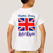 オーダーメイドイギリス国旗ヘリテージボーイズ Tシャツ (裏面)