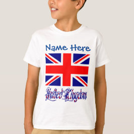 オーダーメイドイギリス国旗ヘリテージボーイズ Tシャツ