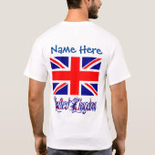 オーダーメイドイギリス国旗ヘリテージメンズ Tシャツ (裏面)