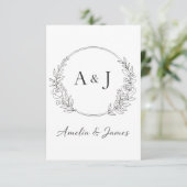 オーダーメイドイニシャルデザイン エンクロージャーカード (スタンド正面)