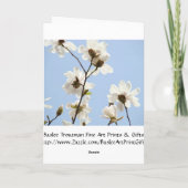 オーダーメイドエンゲージメントカード 青空のマグノリア 案内状 (裏面)