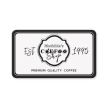 オーダーメイドカフェロゴ 白