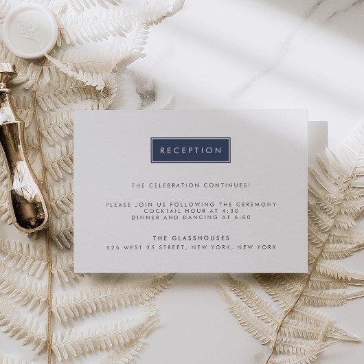 オーダーメイドカラーのモダンな結婚式披露宴 エンクロージャーカード