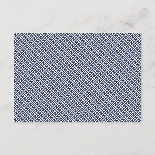 オーダーメイドカラーのモダンな結婚式披露宴 エンクロージャーカード (裏面)