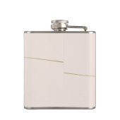 オーダーメイドカリグラフィーピンクゴールドブライズメイド フラスク (裏面)