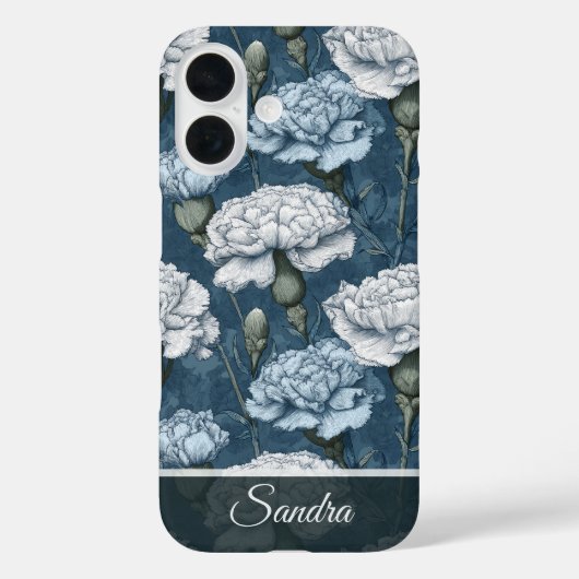オーダーメイドカーネーションのフラワーギフト ウェディング Case-Mate iPhoneケース (裏面)