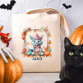 オーダーメイドキツネのハロウィントリックオートリート子供用 トートバッグ