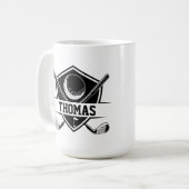 オーダーメイドゴルフカート コーヒーマグカップ (正面左)