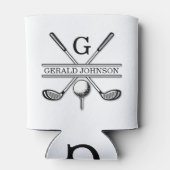 オーダーメイドゴルフモノグラムデザイン 缶クーラー (裏面)