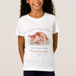 オーダーメイドサンクスギビングの七面鳥家族の再会 Tシャツ
