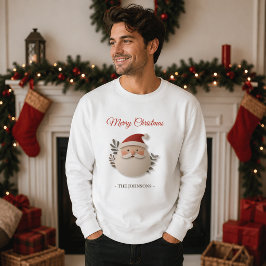 オーダーメイドサンタのクリスマスメンズスウェットシャツ スウェットシャツ