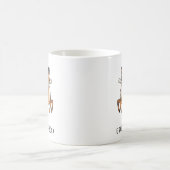 オーダーメイドシカの卒業デザイン コーヒーマグカップ (中央)