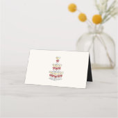 オーダーメイドシャンパンタワーの結婚式 プレイスカード (裏面)