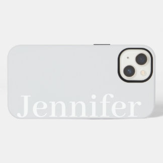 オーダーメイドシンプルエレガントライトグレー iPhone 13ケース