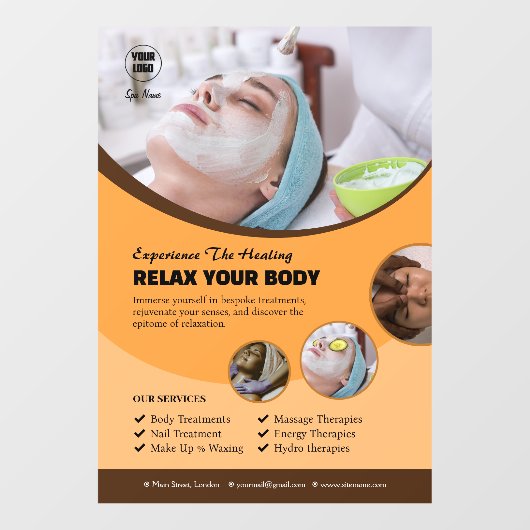 オーダーメイドスパウィンドウクリング ウィンドウサイン (シート)