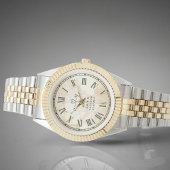 オーダーメイドツートン カップルハートライン 腕時計