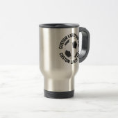 オーダーメイドテキスト 15oz. サッカー マグカップ (正面右)