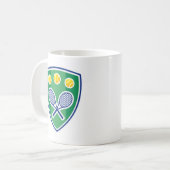 オーダーメイドテニスコーヒーマグ コーヒーマグカップ (正面左)