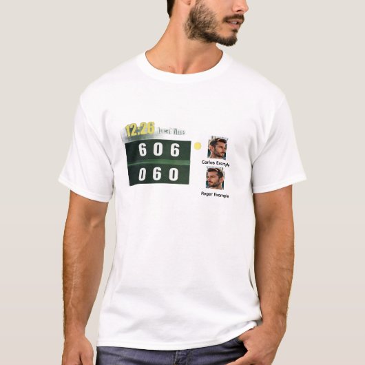 オーダーメイドテニススコアボード Tシャツ (正面)