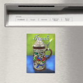 オーダーメイドドイツビールジョッキ 蓋付き マグネット (インサイチュ (食洗機))