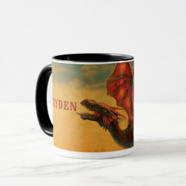 オーダーメイドドラゴン 陶器コーヒーマグ マグカップ