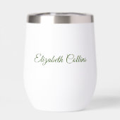 オーダーメイドネーム入りペーパー・クイルドフラワー 11oz ホワイト (背面)