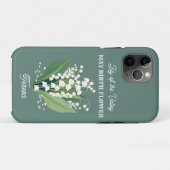 オーダーメイドネーム入り5月の誕生花 Case-Mate iPhoneケース (裏面(横))