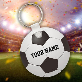 オーダーメイドネーム サッカーボール ギフト キーチェーン