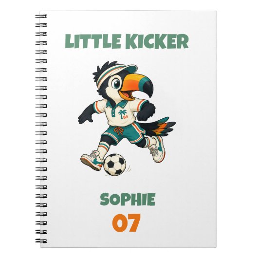 オーダーメイドノート キッズ 名前 サッカー オオハシ ノートブック (正面)